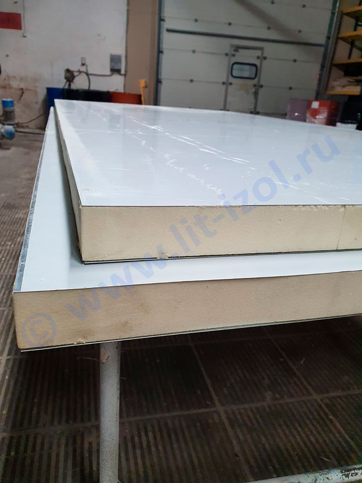 Новинка! Плиты ППУ с оцинкованым листом с обеих сторон.